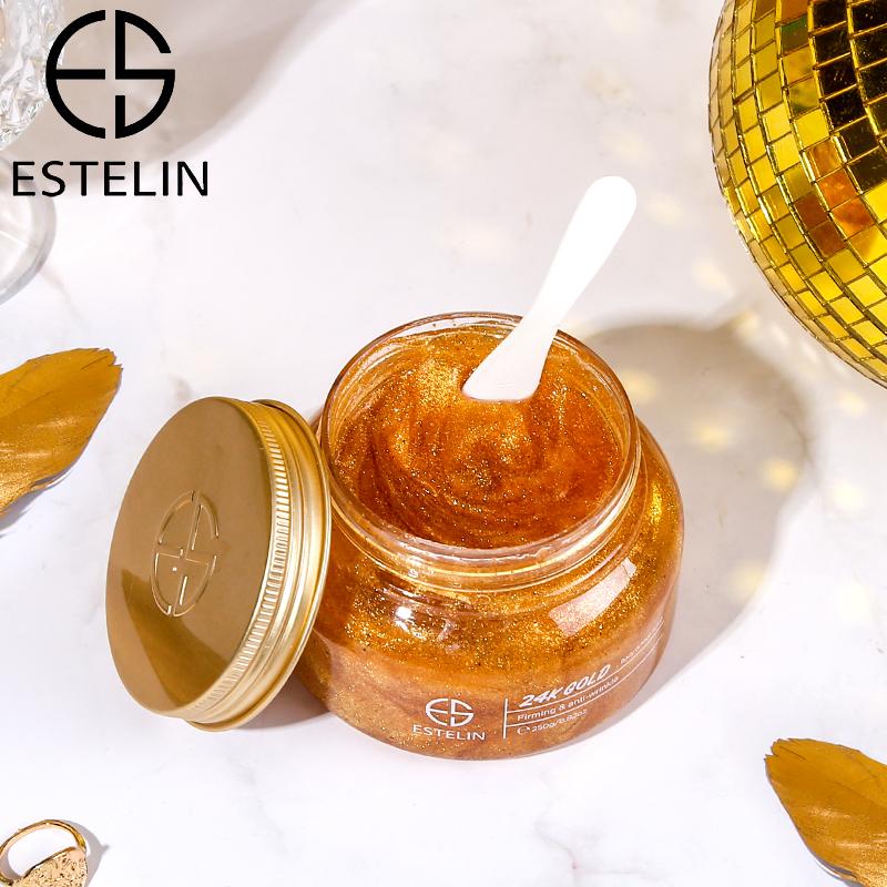 24K Gold Body Face Scrub for Glowing Skin