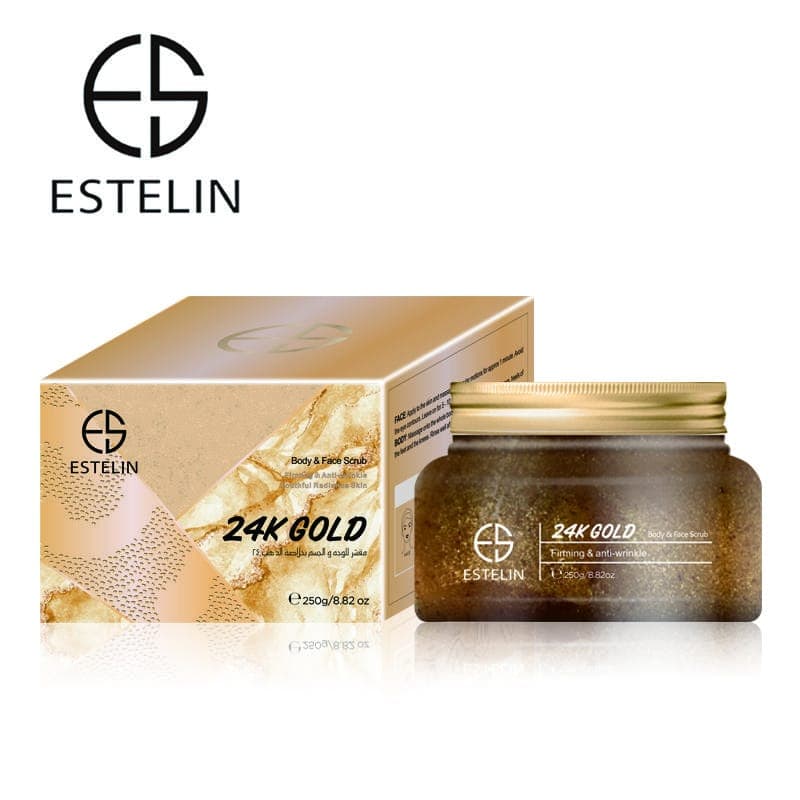 24K Gold Body Face Scrub for Glowing Skin 2