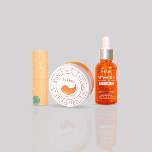 Combo - Dr. Rashel Vitamin C Eye Serum, Eye Mask & Eye stick - PACK OF 3
