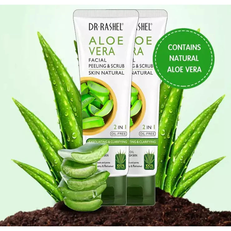 Aloe Vera Scrub 2 in 1 Facial Peeling Exfoliating Dr Rashel 1