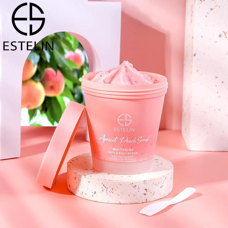 Apricot Peach Scrub Whitening Exfoliating for Face Body Dr Rashel 4