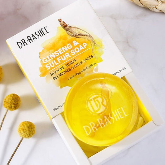 Dr. Rashel ginseng and sulfur soap.