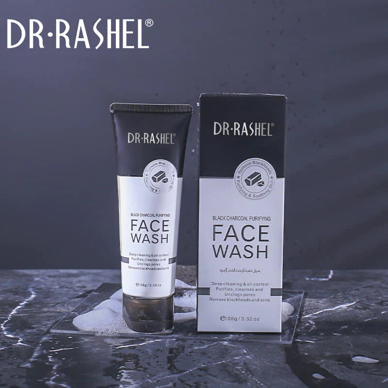 Dr Rashel Black Charcoal Purifying Face Wash 100g 1