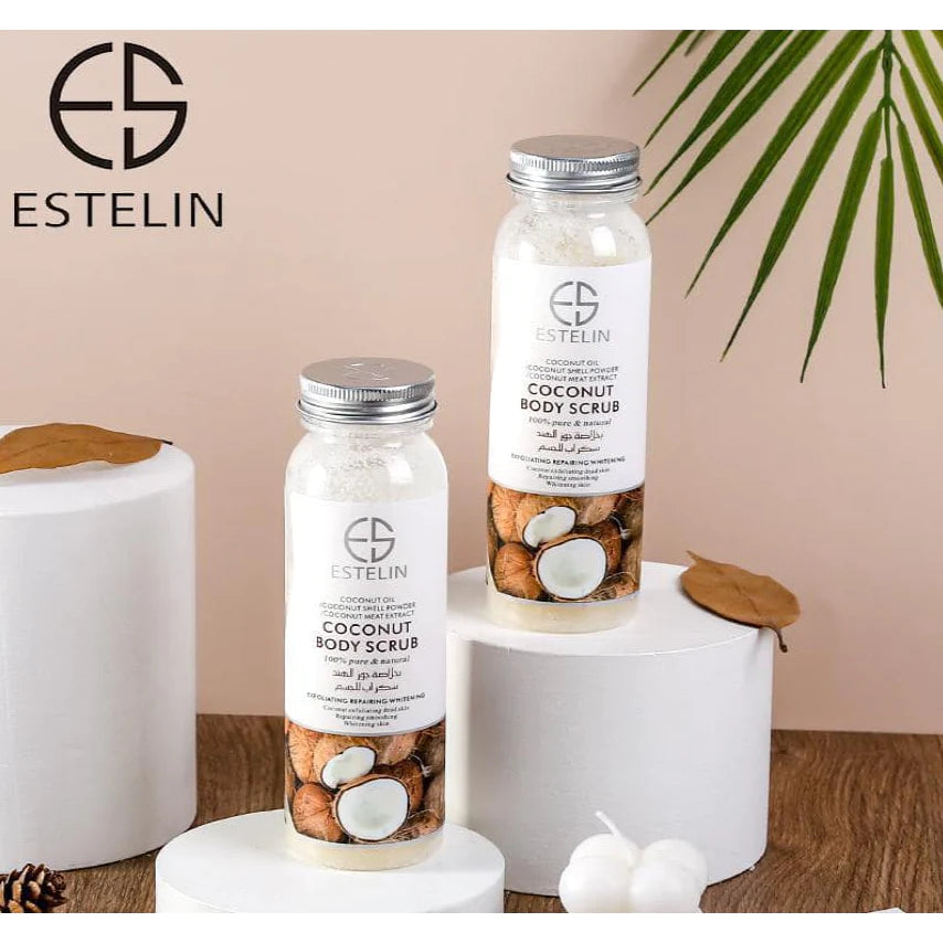 Estelin Coconut Body Scrub 200g Soften Brighten Dr Rashel 1