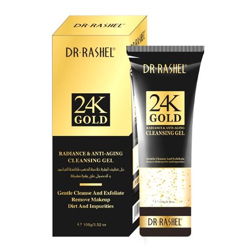 24K Gold Facial Cleansing Gel for All Skin Types Dr Rashel 1