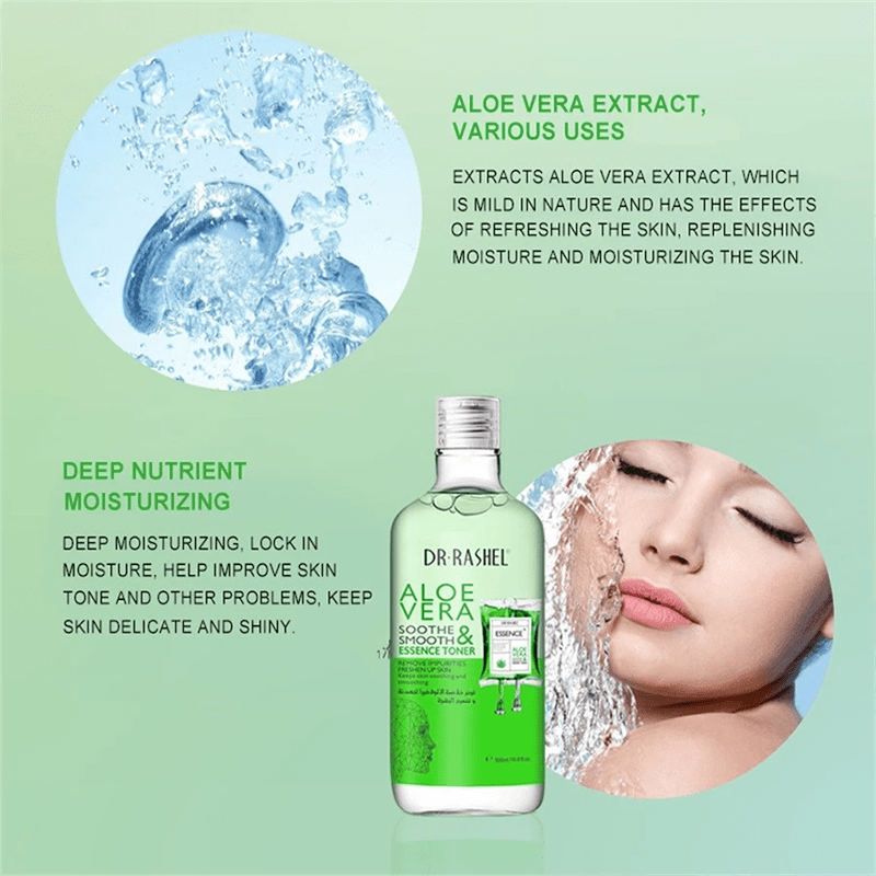 Aloe Vera Sooth Smooth ssence Toner for Hydrated Skin Dr Rashel