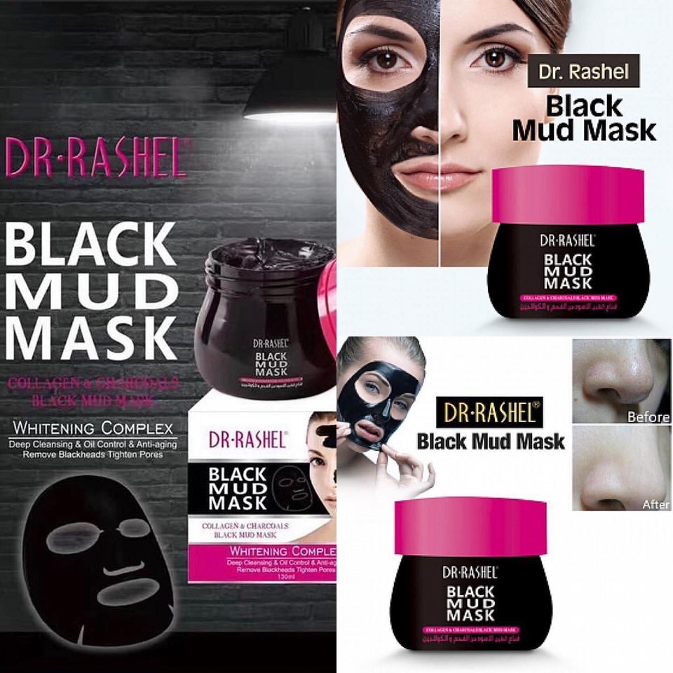 Black Mud Mask for Acne Blackheads 130m l Dr Rashel