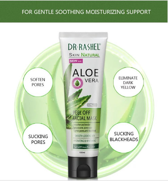 Glow Up with Aloe Vera Peel Off Facial Mask Dr Rashel