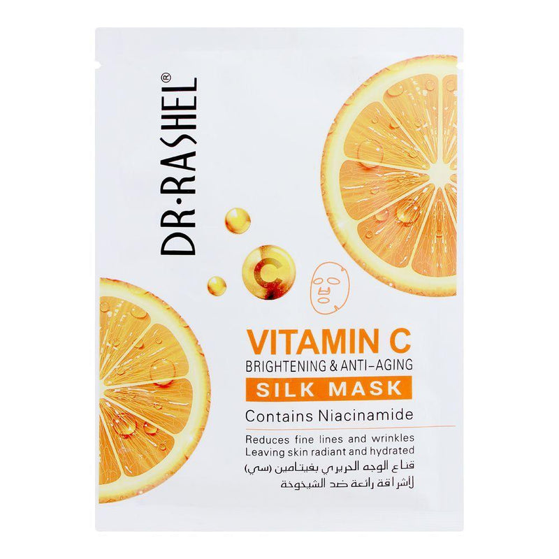 Vitamin-C-Silk-Mask-(28g)-Brighten-Anti-Aging-Dr-Rashel-1