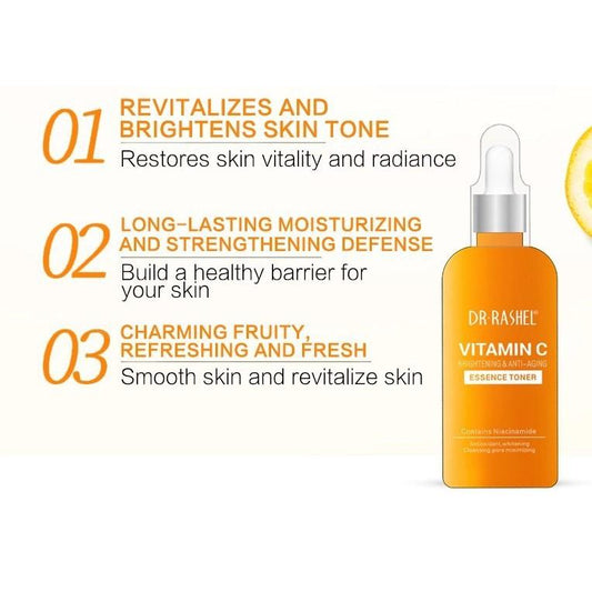 Vitamin C Essence Toner for Brightening Anti Aging Dr Rashel