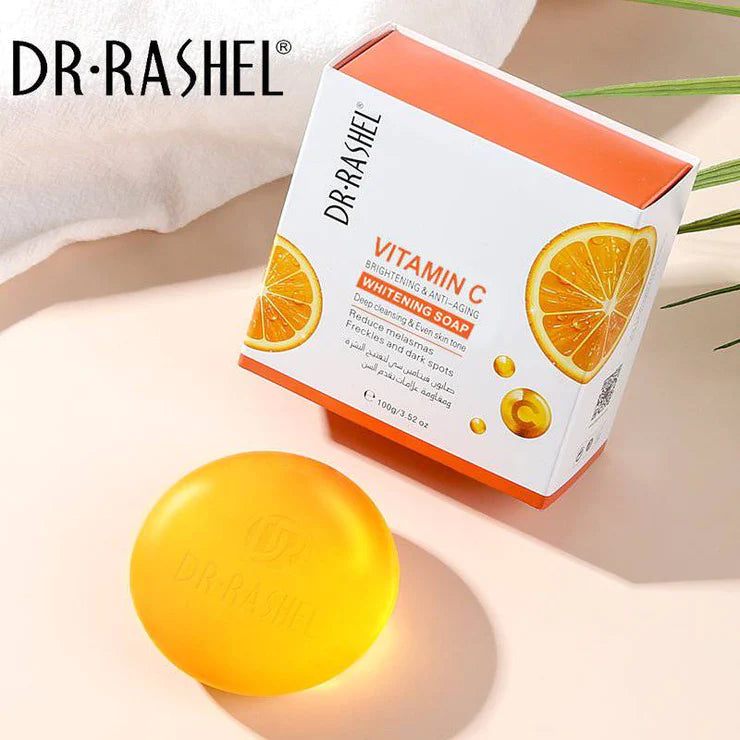 dr rashel vitamin c brightening anti aging whitening soap 100gms