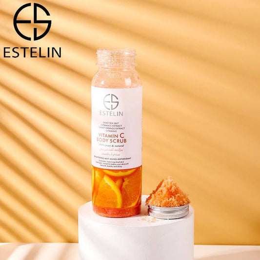 estelin moisturizing and exfoliating whitening vc body scrub vitamin c 1