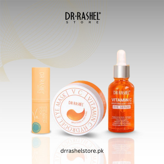 Combo - Dr. Rashel Vitamin C Eye Serum, Eye Mask & Eye stick - PACK OF 3