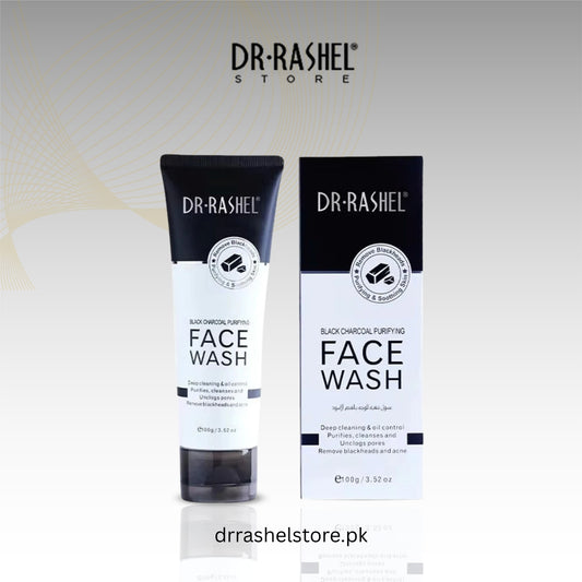 Dr. Rashel Black Charcoal Purifying Face Wash, 100g
