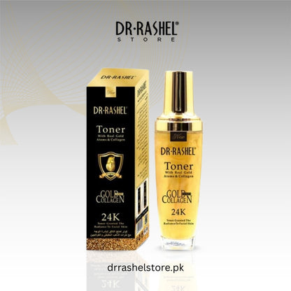 DR.RASHEL Toner with Real Gold Atoms and Collagen 24k Granted the Radiance to Facial Skin