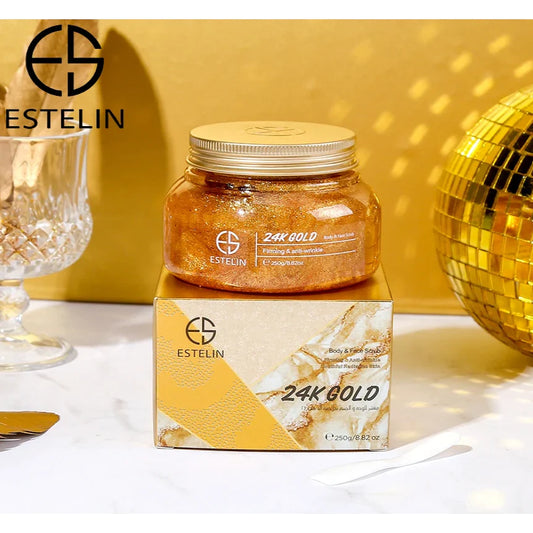24K Gold Body Face Scrub for Glowing Skin 4