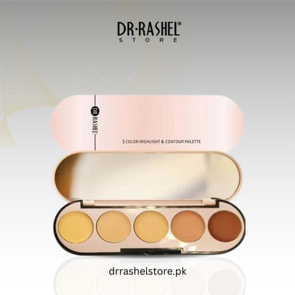 5 Color Highlight & Contour Palette