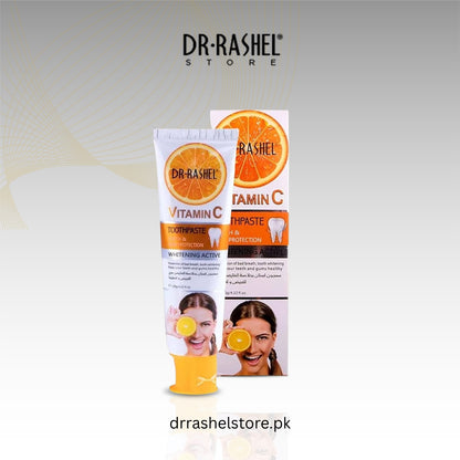 Dr Rashel Whitening Active Toothpaste With VITAMIN C, 120g