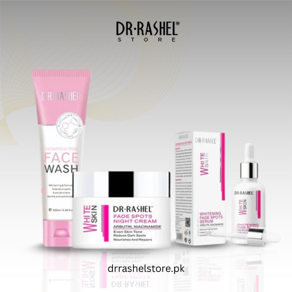 Combo - Dr. Rashel Niacinamide Whitening Face Wash, Serum & Night Cream - PACK OF 3