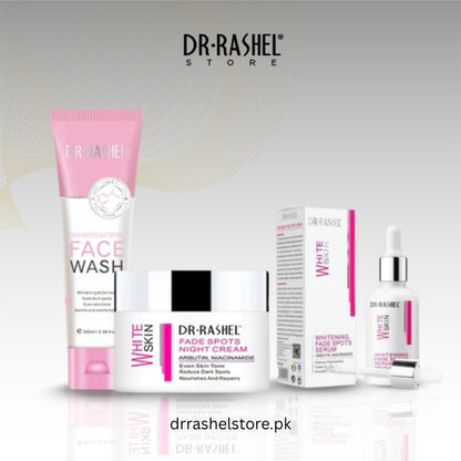 Combo - Dr. Rashel Niacinamide Whitening Face Wash, Serum & Night Cream - PACK OF 3