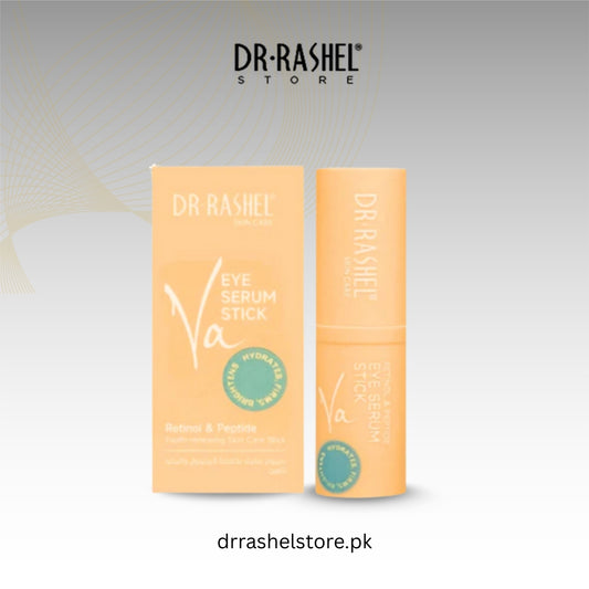 Dr. Rashel Eye Serum Stick packaging on a light gray background