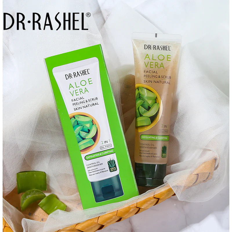 Aloe Vera Scrub 2 in 1 Facial Peeling Exfoliating Dr Rashel