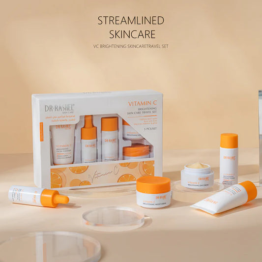 DR.RASHEL Vitamin C Brightening Skincare Travel Set (5-Piece Set)