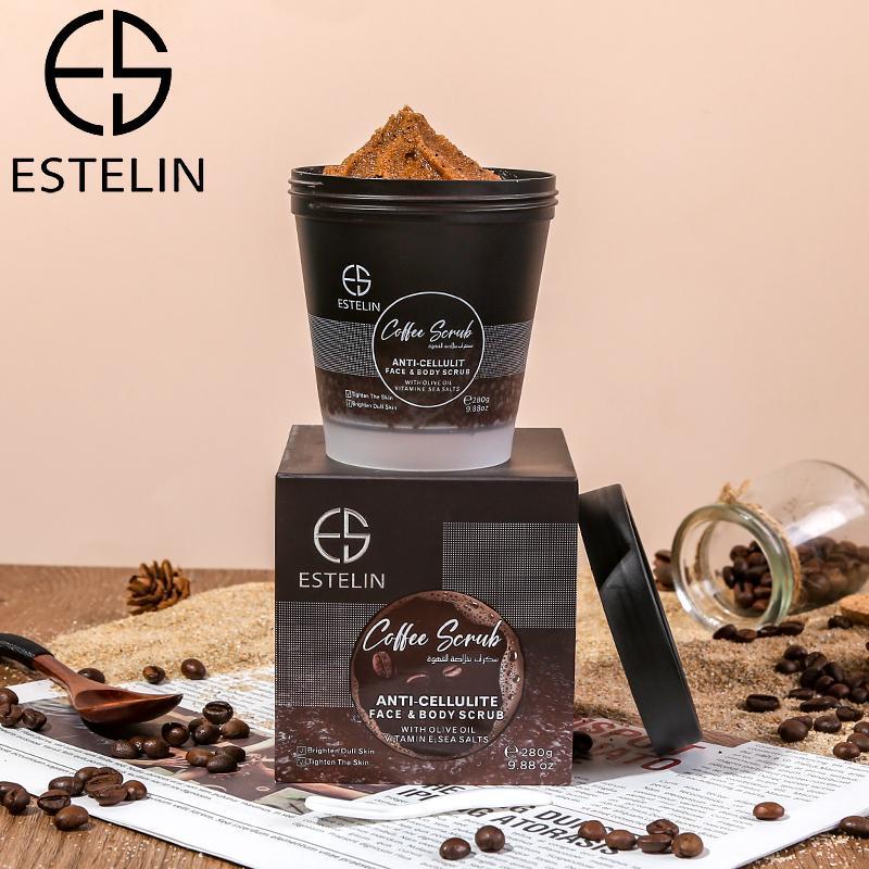 Estelin coffee Scrub Anti Cellulite Face Body Scrub 280g 1