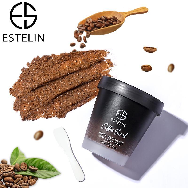 Estelin coffee Scrub Anti Cellulite Face Body Scrub 280g 3