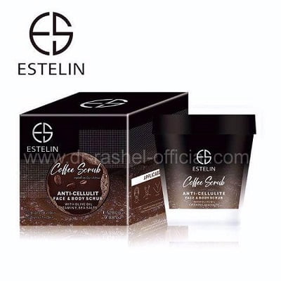 Estelin coffee Scrub Anti Cellulite Face Body Scrub 280g 4