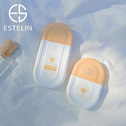 Estelin sunscreen bottles.