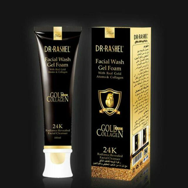 Dr Rashel Facial Wash Gel Foam with Real Gold Atoms & Collagen