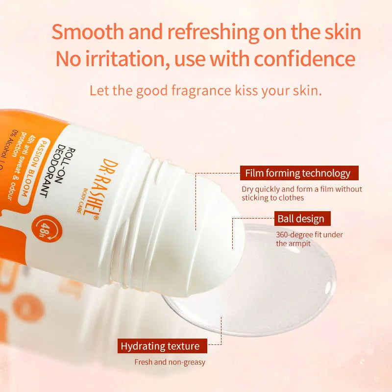 Dr. Rashel Passion Bloom Roll-On Deodorant 48H Protection - 50ml