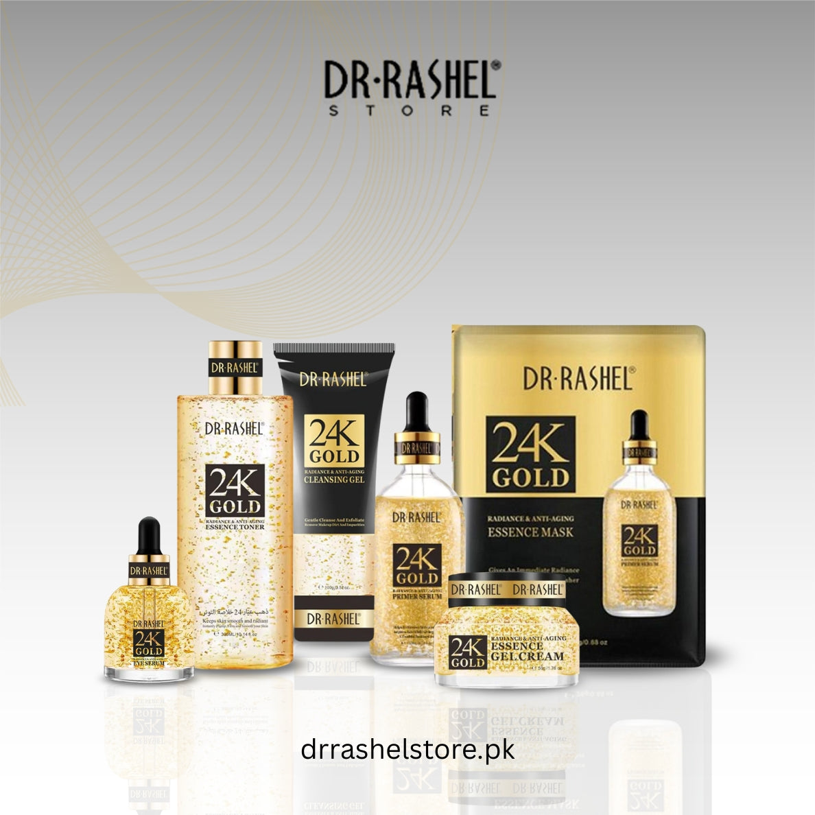 DR RASHEL 24K GOLD RADIANCE & ANTI-AGING SERIES (Pack of 6)