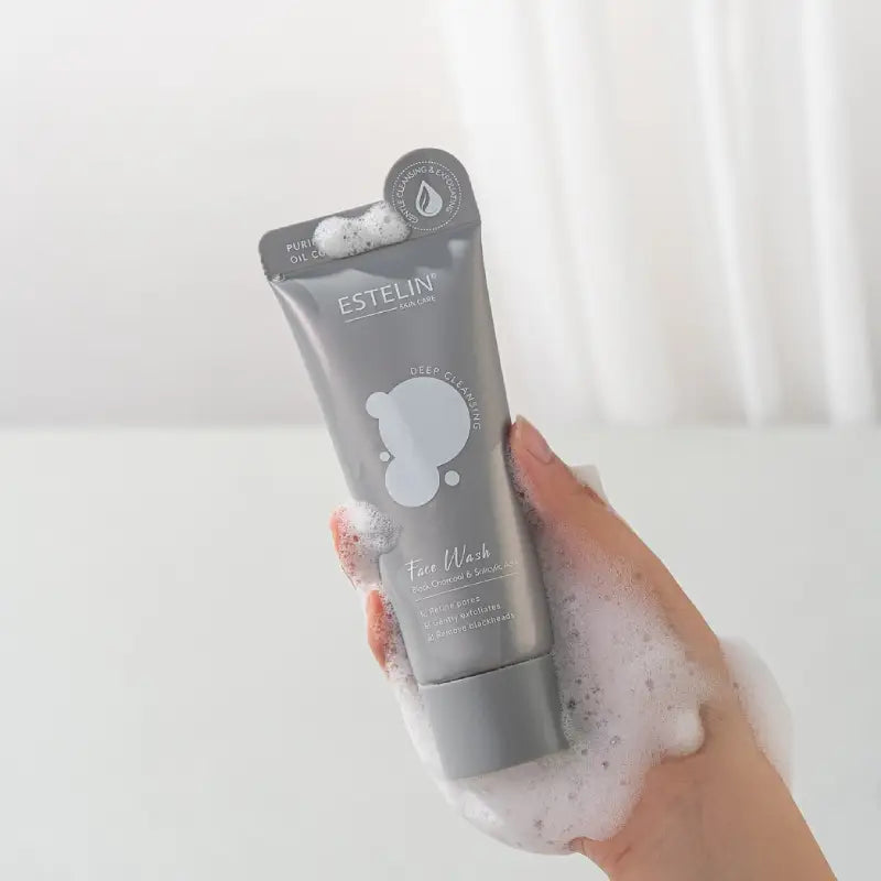 Estelin Black Charcoal & Salicylic Acid Face Wash 80g