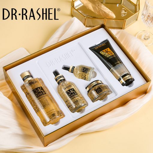 24K Gold Anti Aging Gift Set 5pcs Radiance Boost Dr Rashel 1