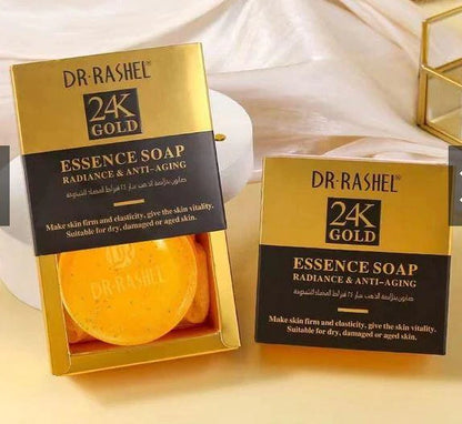 24K Gold Essence Soap for Radiant Anti Aging Care Dr Rashel