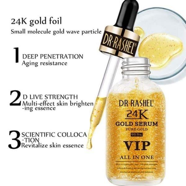 99.9 Pure Gold Serum VIP All in One 50ml Brightening Dr Rashel