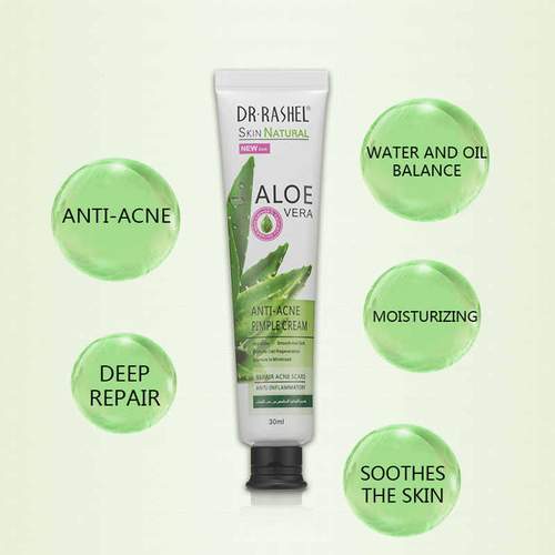Aloe Vera Anti Acne Pimple Cream 30ml Clear Skin Dr Rashel 1