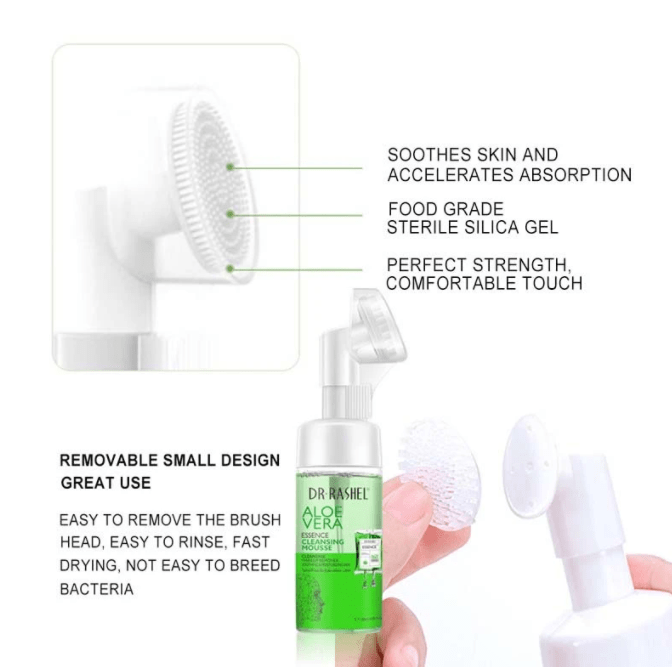 Aloe Vera Cleansing Mousse for Gentle Skin Cleanse Dr Rashel