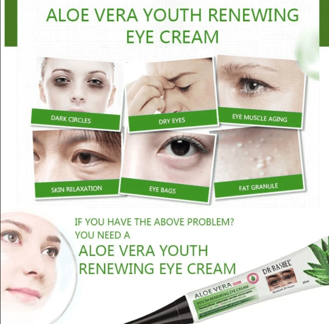 Aloe Vera Youth Eye Cream Dark Circle Puffiness Relief  Dr Rashel