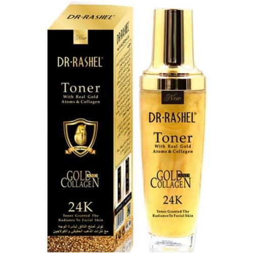 DR RASHEL Toner with Real Gold Atoms and Collagen 24k Granted the Radi