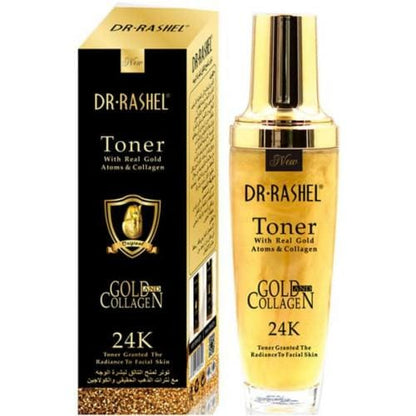 DR RASHEL Toner with Real Gold Atoms and Collagen 24k Granted the Radi