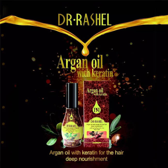 Dr Rashel Argan Hair Oil with Keratin 60ml 1