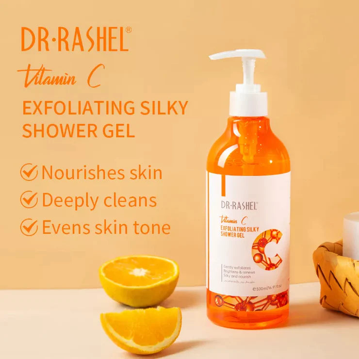 Dr Rashel vitamin C whitening Exfoliating silky shower gel 500ml