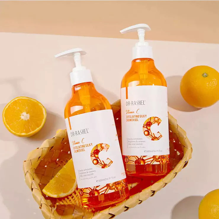 Dr Rashel vitamin C whitening Exfoliating silky shower gel 500ml 1