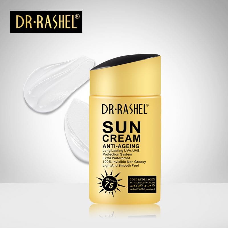 Sun Cream SPF 60 Anti Aging with Gold Collagen 80g Dr Rashel 1